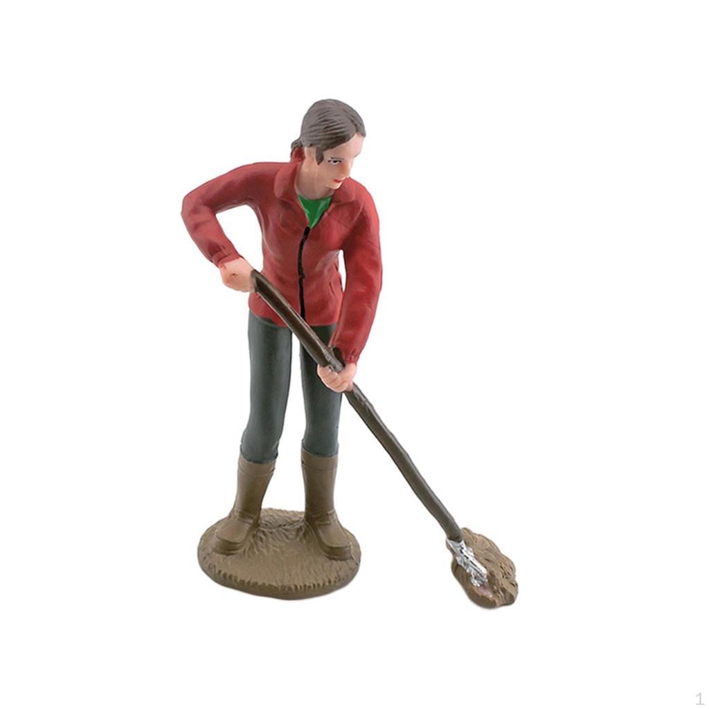 Farm Keeper Figurines Farmer People Figures Desktop Decoration Miniature Toys Model