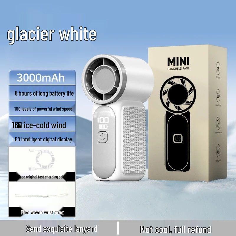 

Silent Mini USB Rechargeable Handheld Fan with Long Battery Life for Students and Outdoor Use Ultra Long Battery Life