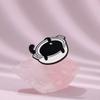 Cat Black Creative Pin Unique Kitchen Cup Design Playful Animal Brooch All For