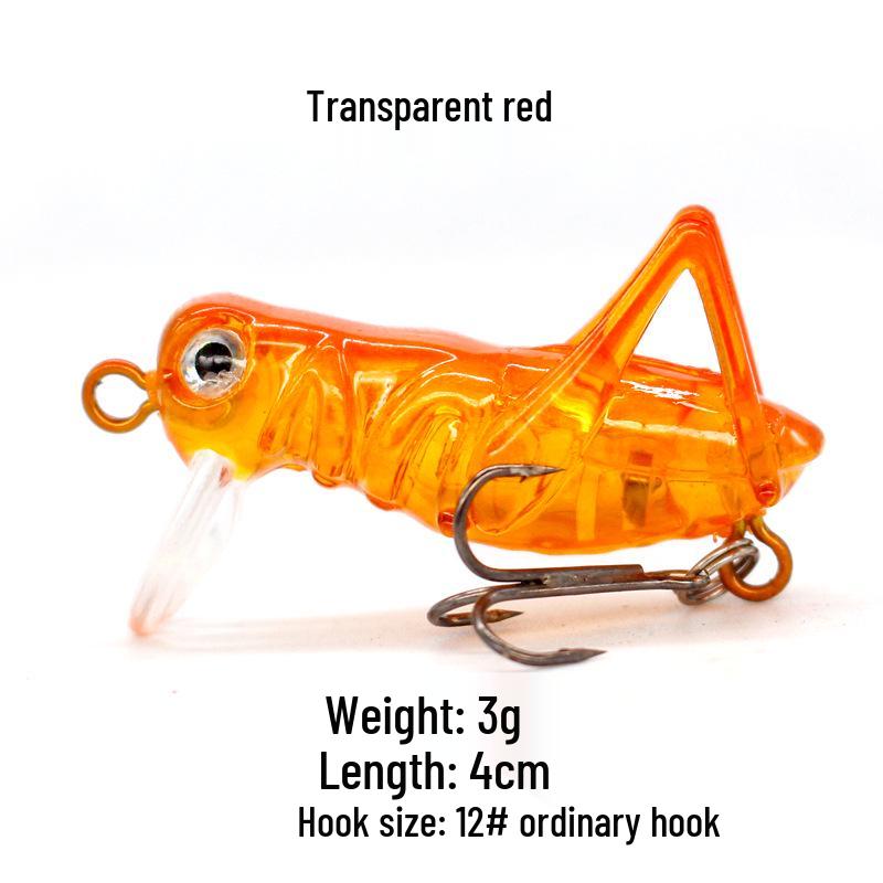 Grasshopper Surface Lure: 3g-9g Bionic Insect Bait for Carp, Silver Carp, Mandarin Fish, and Culter.