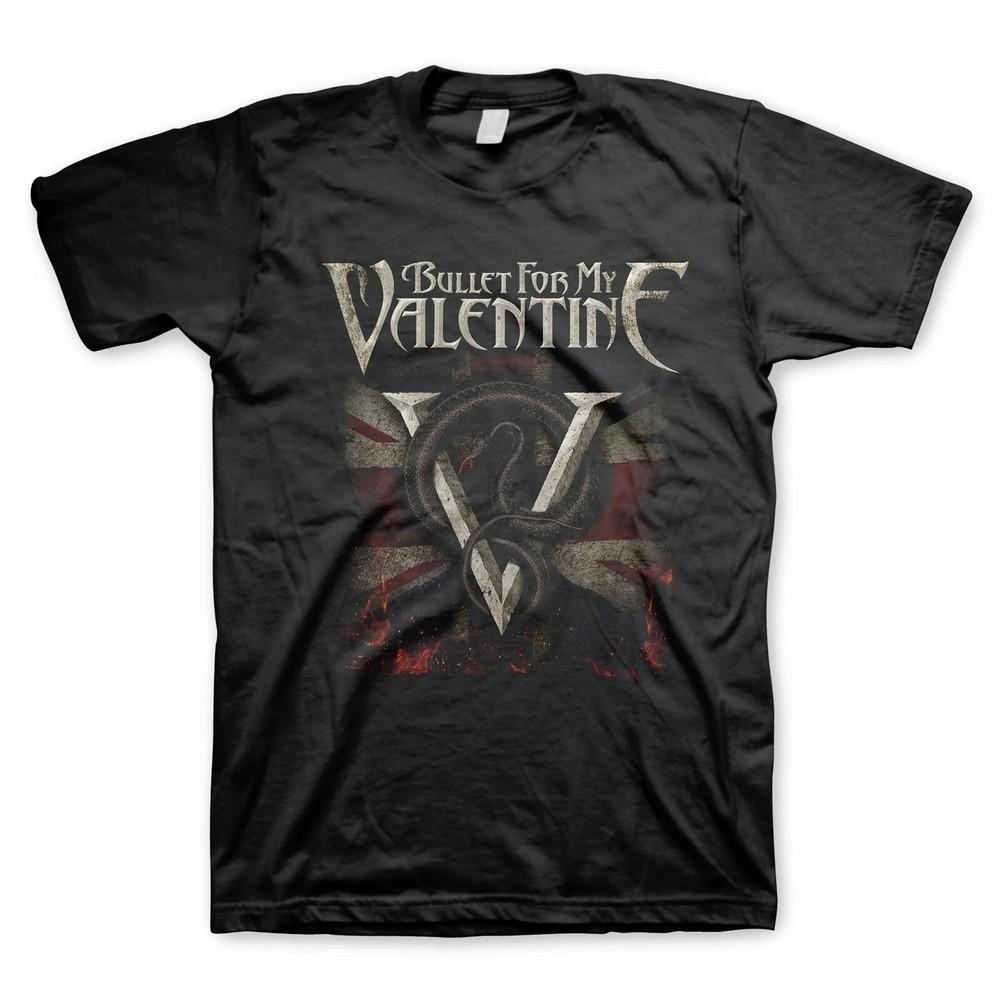BULLET FOR MY VALENTINE cd cvr VENOM UK Official SHIRT LRG New scream aim fever Unisex T-Shirt