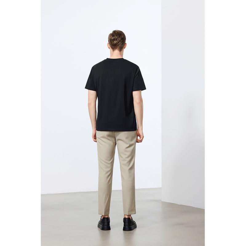 FORTEI Men's 7A Antibacterial Silk-Blend Short Sleeve T-shirt