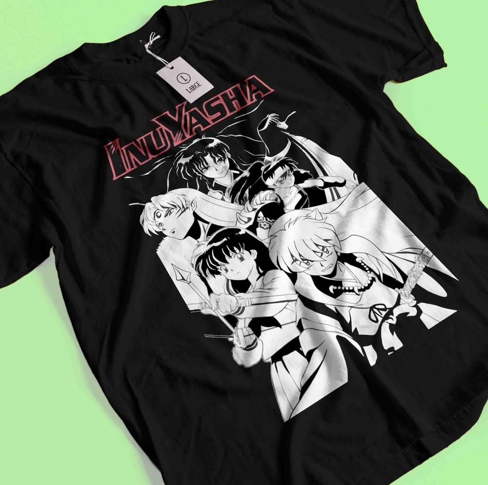 Inuyasha Shirt Sesshomaru Tshirt Kagome Higurashi T-Shirt Miroku Tee Naraku Koga
