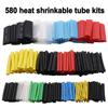 1BOX Color Shrink Tube Wire Insulation Sleeve 580pcs Waterproof Flame Retardant Heat Shrink Tube Combination Heat Shrink Tube Box