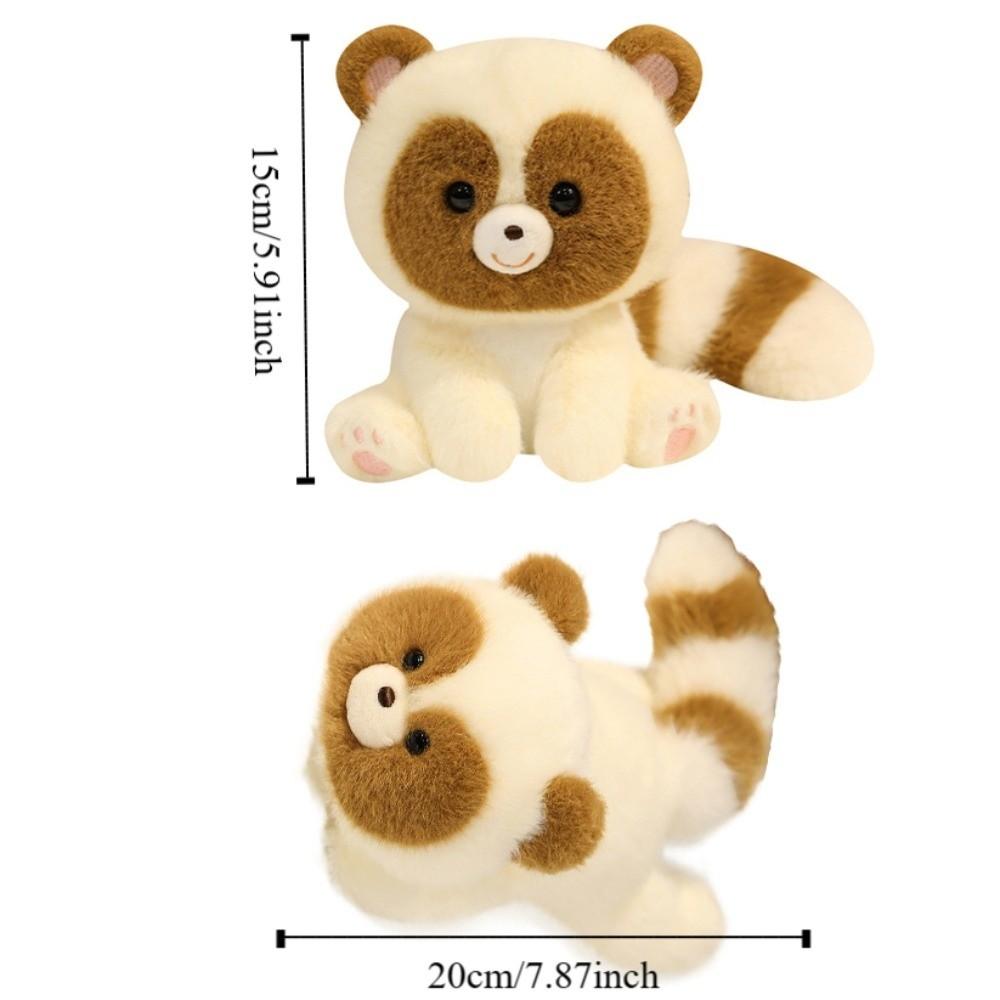 Animals Raccoon Plush Toy Wrist Pad Animal Plush Doll Desk Ornament Sitting Animals Plush  Children