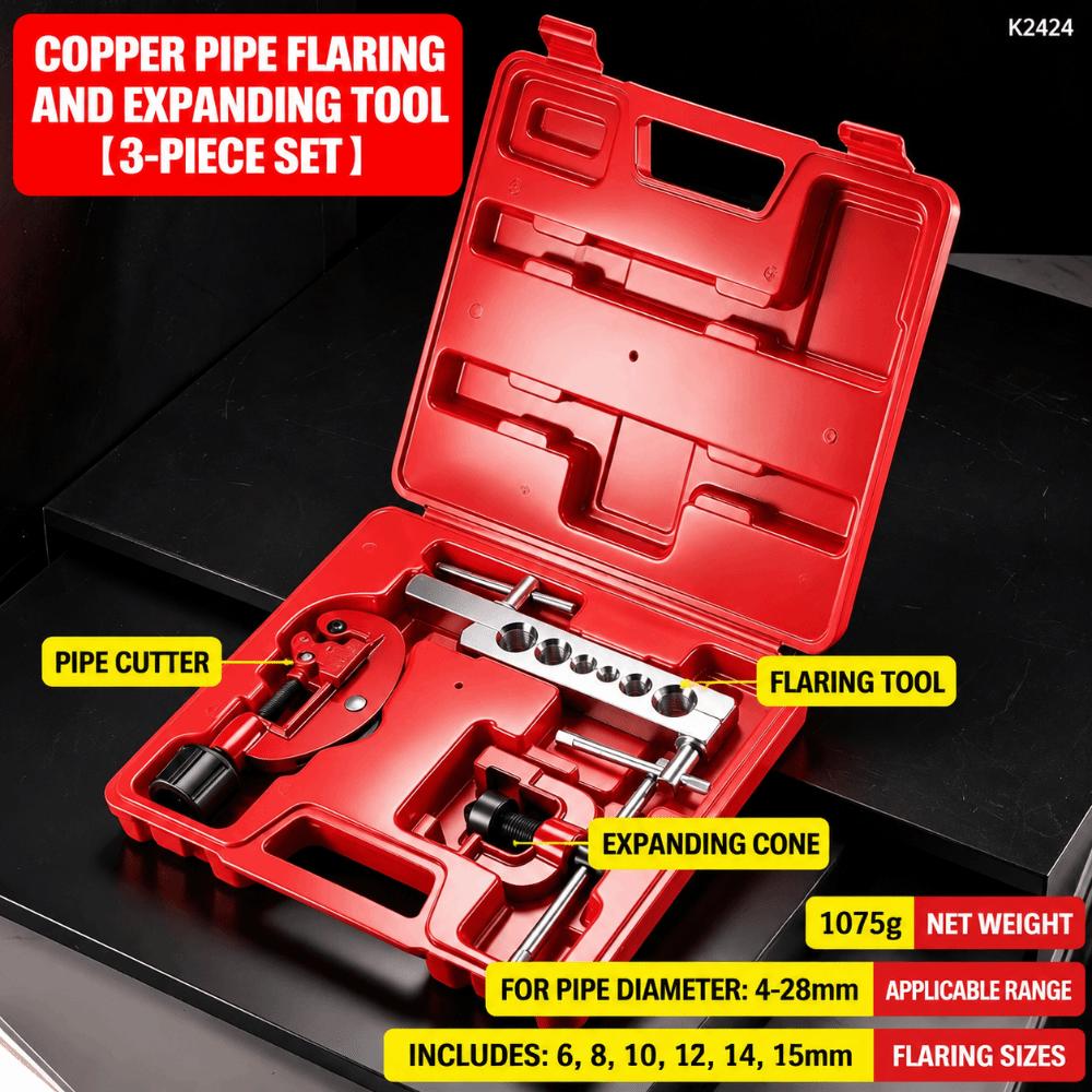 3Pcs/Box Quick Cut Tube Flaring Tool Multi-functional HVAC Tool Tube Expander  Refrigeration Service