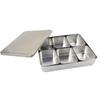 Shengmingda Stainless Steel 6-Compartment Food Sample Box