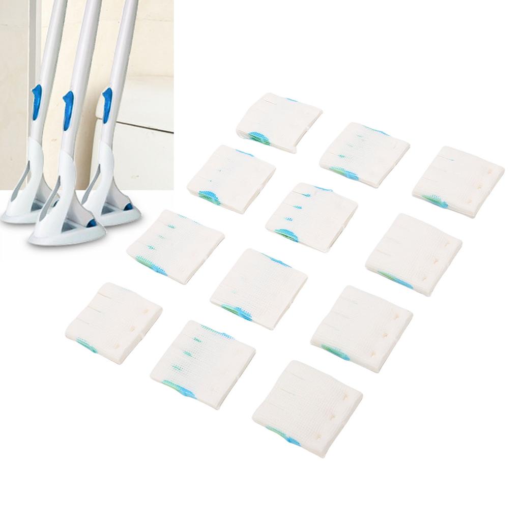 12Pcs Disposable Toilet Brush Replacement Head with Detergent for Home Bathroom Toilet Accessories