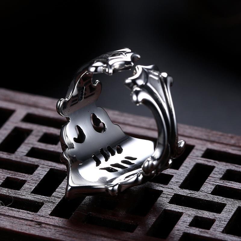 Dominante Persönlichkeit Totenkopfring Männlich Gotisch Geist Pirat Männlicher Ring Punk Schmuck Accessoires Geschenk Großhandel