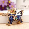 Exquisite Rhinestone Bear Keychain Pendant for Women - Cute Gift for Bag Accessory