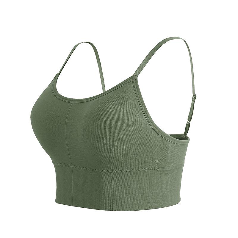 Verstellbarer Sling Wrap Bandeau Sport-BH - Bügellos, Schönes Rückendesign