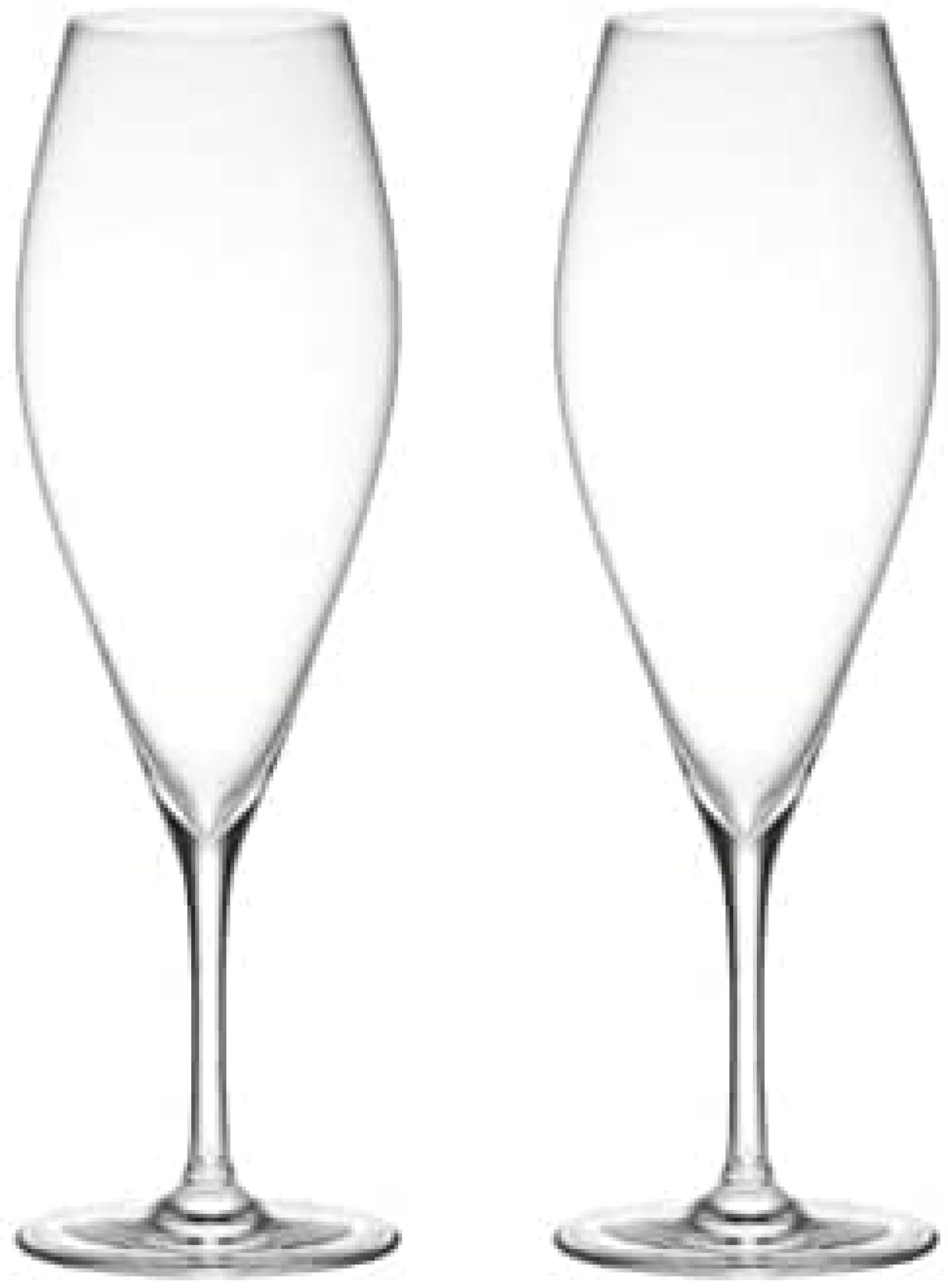Kimura Glass Shop [Flute Glasses 6oz, Set of 2, No Box] Champagne Glasses, Beer Glasses, Pair Glasses, Wedding Gift, 60th Birthday Gift, Housewarming