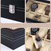 Delesys 2/3/4/5/6/8/9/10/12/20 Slots Household Multi Functional Watch And Jewelry Storage Box  Pu Leather Watch Display Case