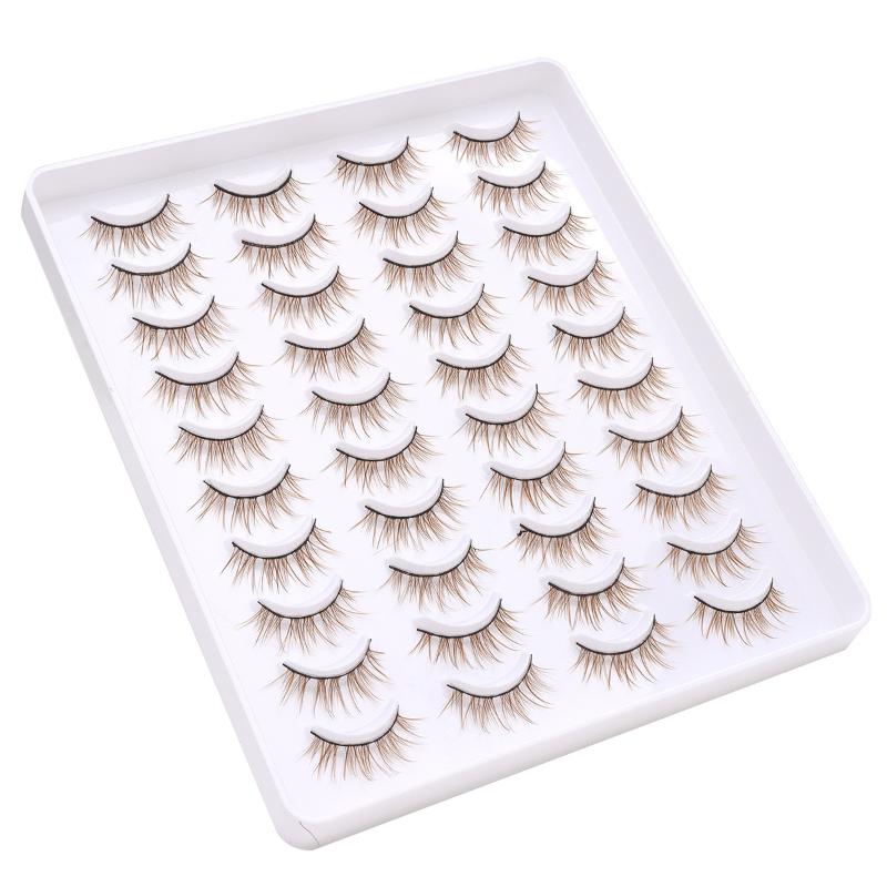 20 Pairs 3D Lashes Cat Eye Eyelashes Natural Hair False Eyelashes Long Dramatic Eye Makeup Fake Lashes Fluffy Cilios Lashes