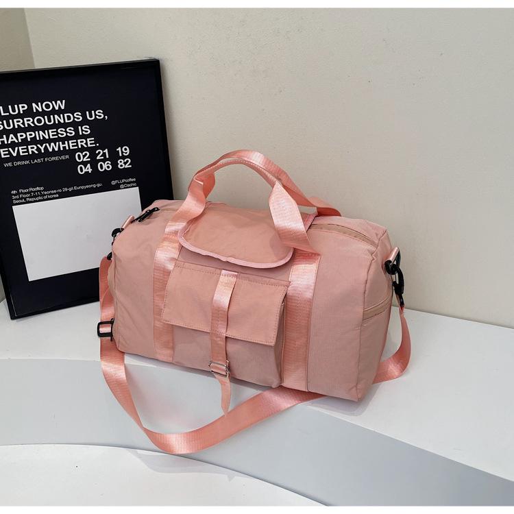 

Large Capacity Yoga & Travel Bag with Wet/Dry Separation, Printable Logo Option One Size розовый