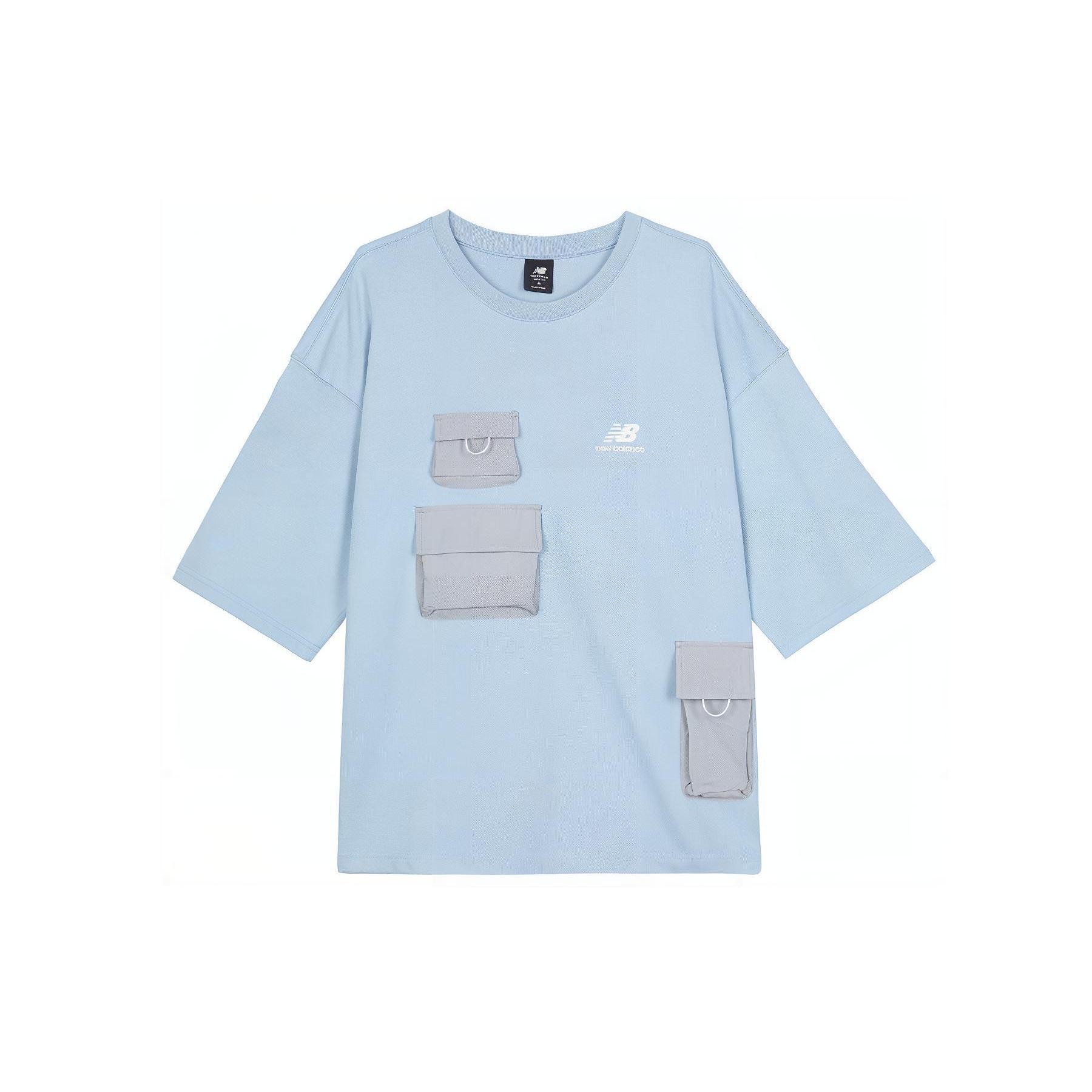 New Balance Casual Pocket Tee Asia Sizing Sky Blue Men s AMT22361-HAS XL