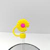 Daisy Straw Cap - 10mm Stanley Cover, Reusable Chrysanthemum Design