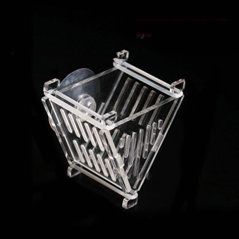 Fish Acrylic Red Bloodworm Feeding Cup Aquarium Cone Nematode Feeder Fish Funnel Feeding Ring Detachable Fish Tank Accessories