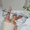 Photochromic Anti Radiation large frame Glasses Shades Transition Eyeglasses Korean Replaceable Lens women resistant Glare flat mirrors Eyewear