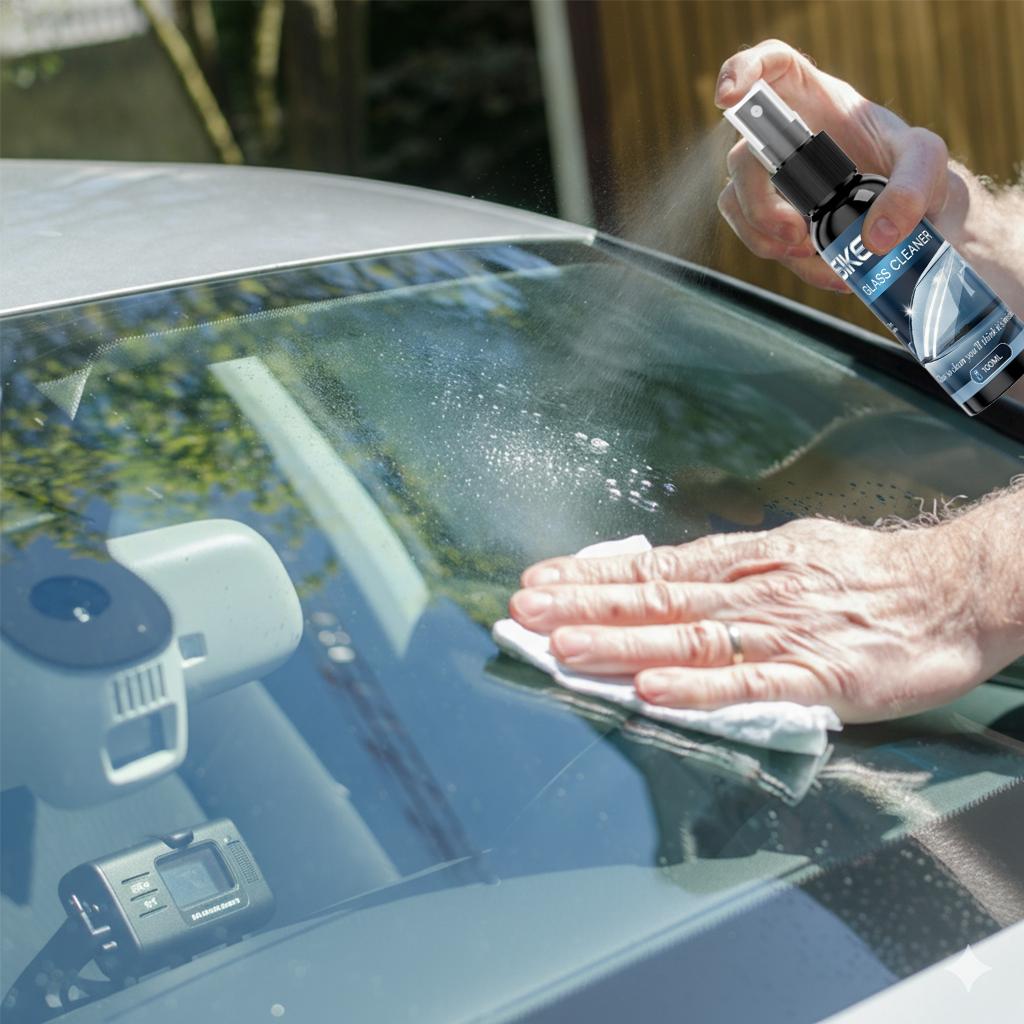 Farbensicherer & ammoniakfreier Glasreiniger, Professionelles streifenfreies Spray für Auto-Windschutzscheiben & Heimfenster
