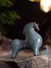 Chinese Style Ge Kiln Horse Decoration Piece, Ceramic Animal, Wild, Creative Home, Living Room, Tea Ceremony, New