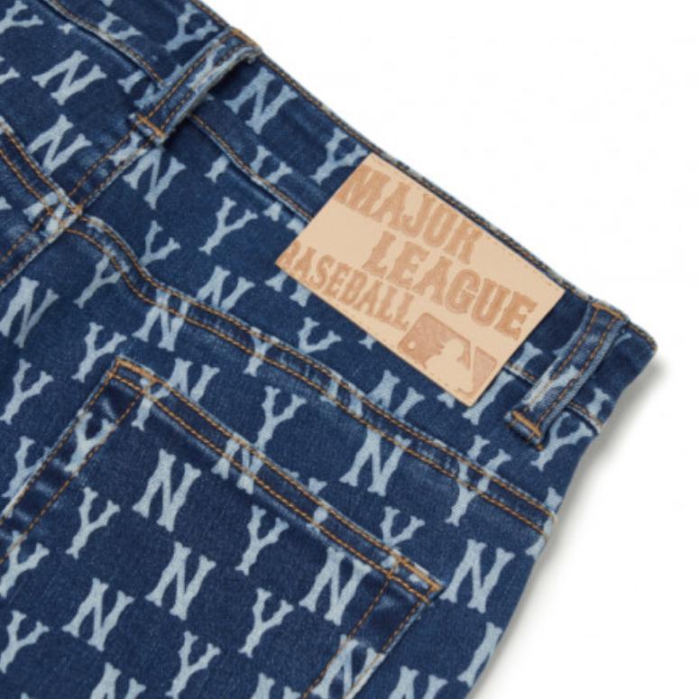 New MLB New York Yankees Jeans Women's Blue 3FDPM0521-50BLS