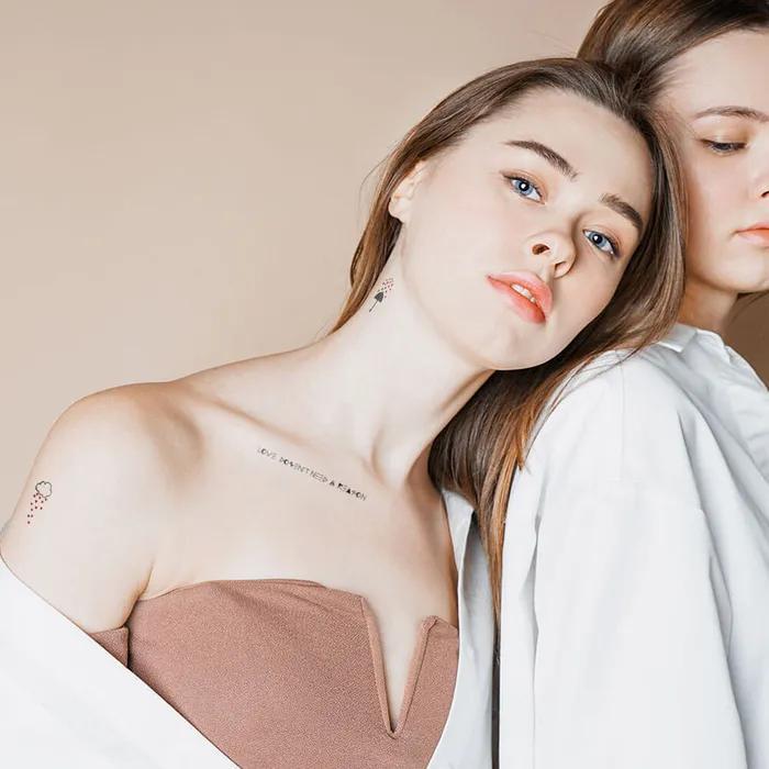 

S10 - Любви не нужен повод - Мини-тату-наклейки с уникальным дизайном