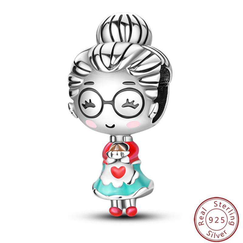 Character Series 925 Silver Sports Cooking Cute Boys And Girls Charms Beads 3mm DIY Fine Jewelry Making