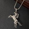 Stainless Steel Plated Creative DIY Jewelry Accessories Horse Pendant
