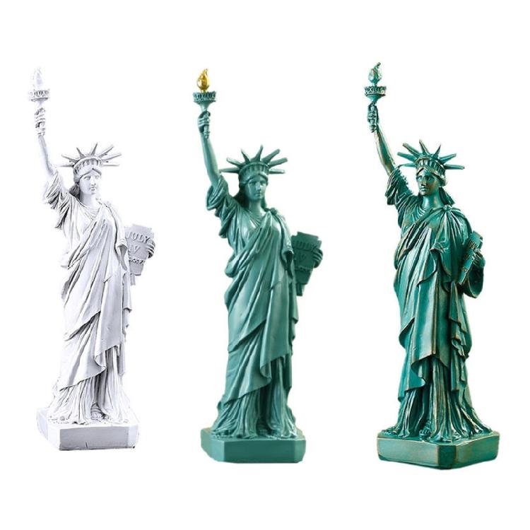 Ornament Unic Statuia Libertății de 12 inch cu Nuanță de Cupru pentru Cadouri și Petreceri
