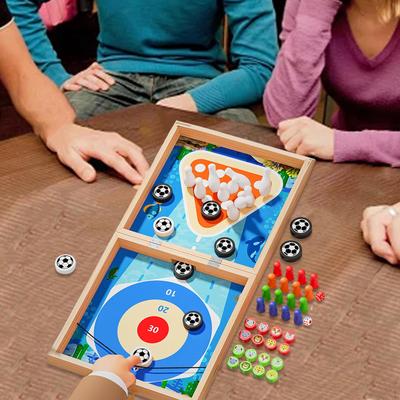 Jogos de Tabuleiro 7 em 1 Jogo Rápido de Disco Diversão Competitivo Dobrável Educacional para Crianças Adultos Famílias