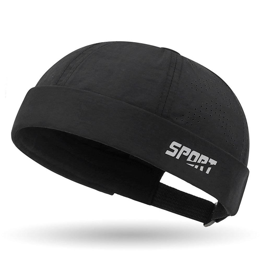 Summer Mesh Beanie Hats Sun Protection Quick-Dry Brimless Hat Women Men Streetwear Hip Hop Hat Adjustable Melon Docker Caps