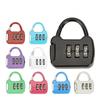3 Digit Combination Padlock Zinc Alloy Mini Password Lock Colorful Anti Theft Lock For Luggage Gym Locker Cabinet