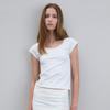NOEUD Lean U-Neck Tee (Ivory)