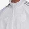 adidas Belgium Euro 2020 Anthem Casual Jacket With Stand Collar And Brand Logo Unisex Outerwear White FT2858