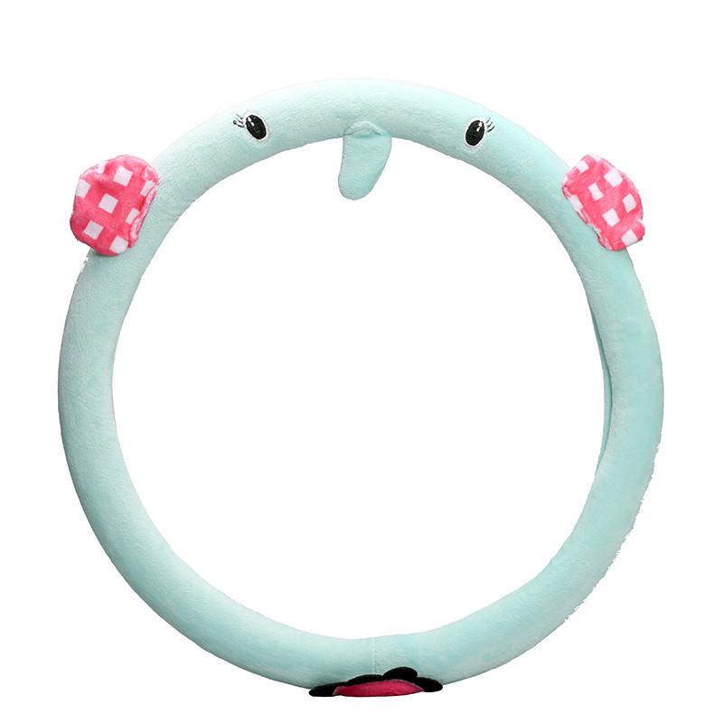 

Car cartoon steering wheel cover Creative cute car handle gloves Winter plush steering wheel cover