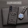 Honor X20/X20SE Crocodile Skull Cowhide Leather Case for X10Max - Half Package, Genuine Leather Protective Cover