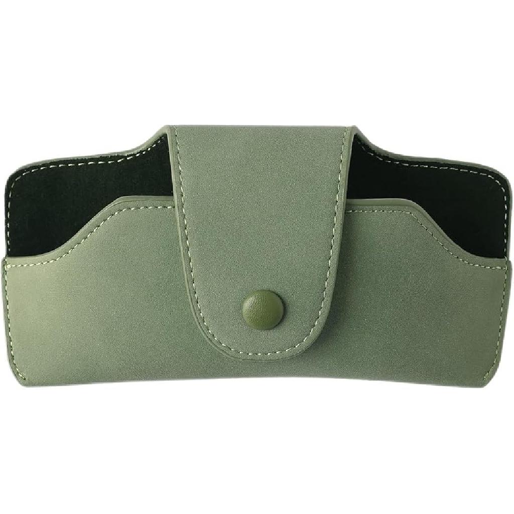 Sunglasses Holder For Car Visor Vegan Leather Glasses Case With Clip Automotive Interior Visor Accessories