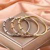 European & American Style Jade Nail Mud 18K Titanium Steel Electroplated Bracelet for Women