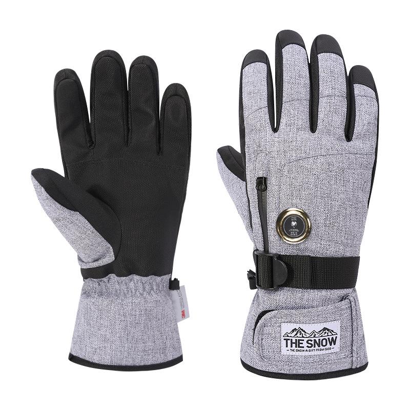 Rechargeable Heated Electric Gloves for Winter Cycling & Motorcycling - Unisex Hand Warmers