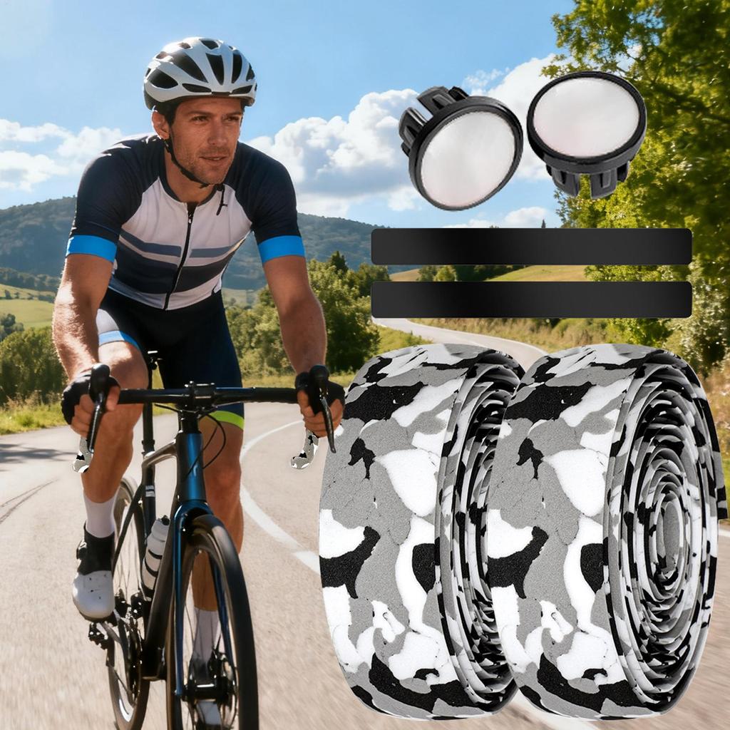 Handlebar Tape EVA Adhesive Shock-Absorbing Grip Bicycle Handlebar Tapes For Riding Motorcycling Comfort Upgrade Installation