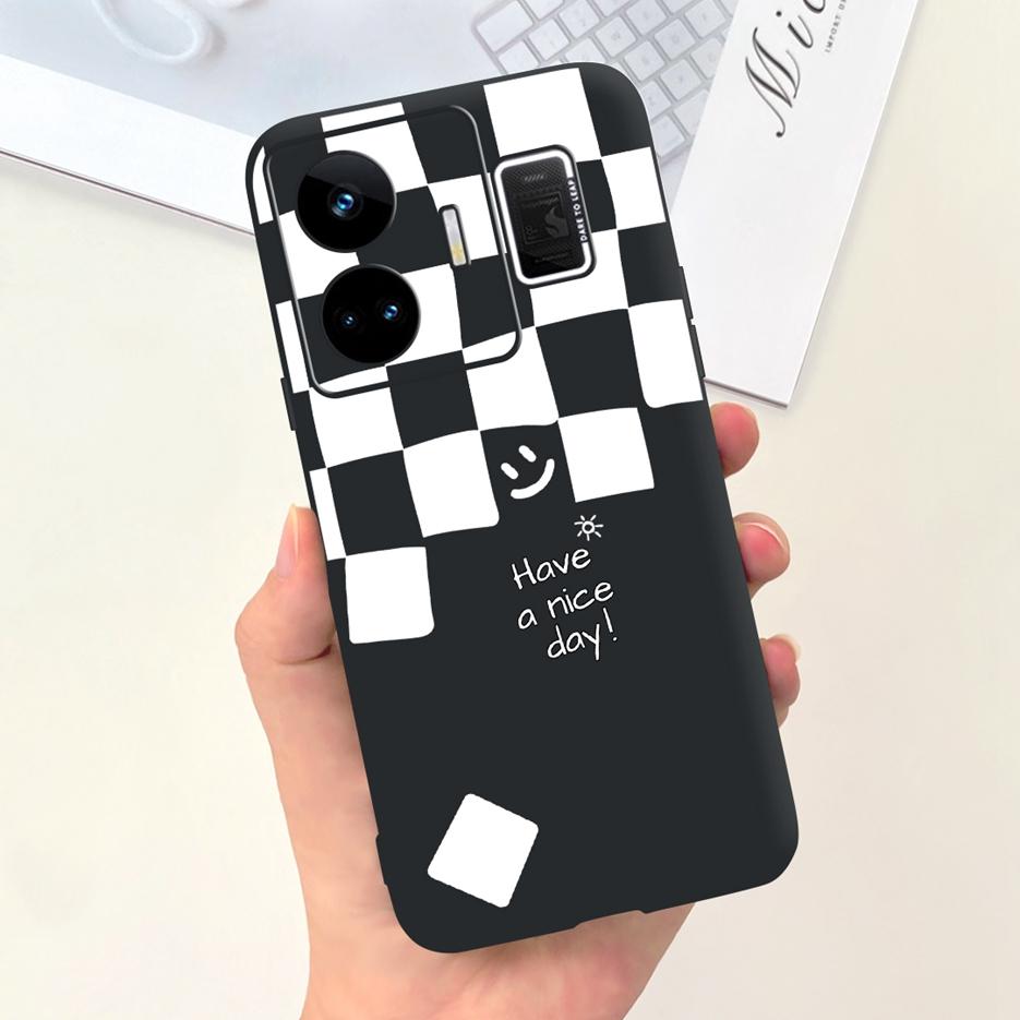 For Realme GT Neo 5 Case RMX3706 Stylish Art Painted Back Cover Soft TPU Phone Case For Realme GT Neo5 240W Fundas 6.74'' Bumper