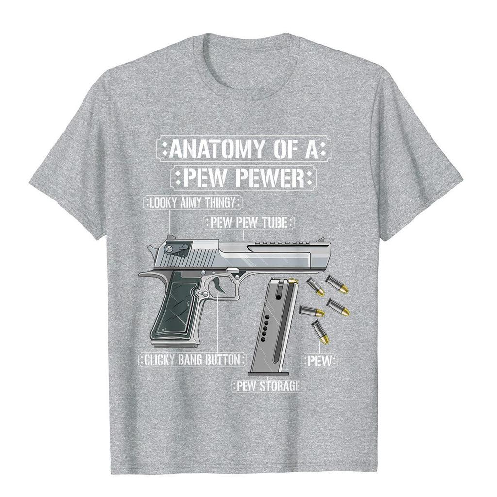 Anatomy Of A Pew Pewer Ammo Gun Funny Gun Lover Meme T-Shirt Casual Cotton Men Tees 3D Style New Design T Shirt