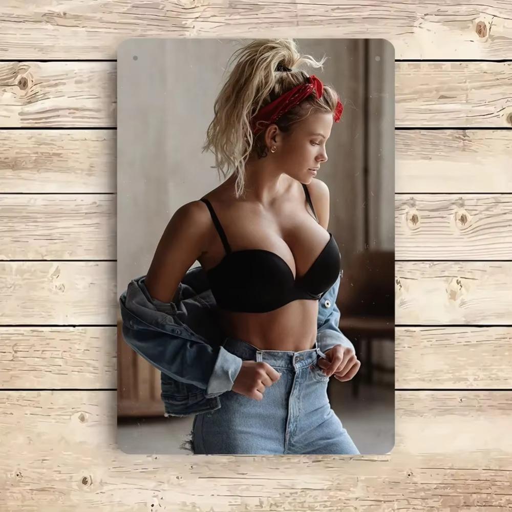 Vintage Retro Man Cave Metal Tin Sign Wall Decor 8x12 Inches