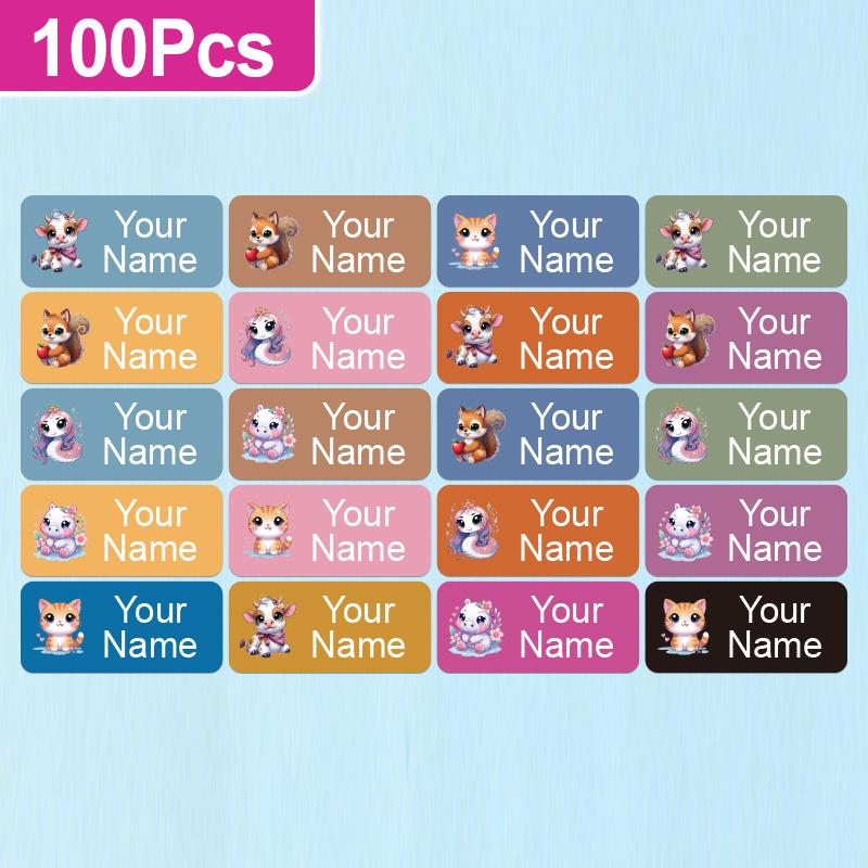 

Custom Name Labels - Personalized Waterproof Stickers for School Gear, Insulated Bottles, Ceramic Mugs | Durable & Chic 3X0.13CM