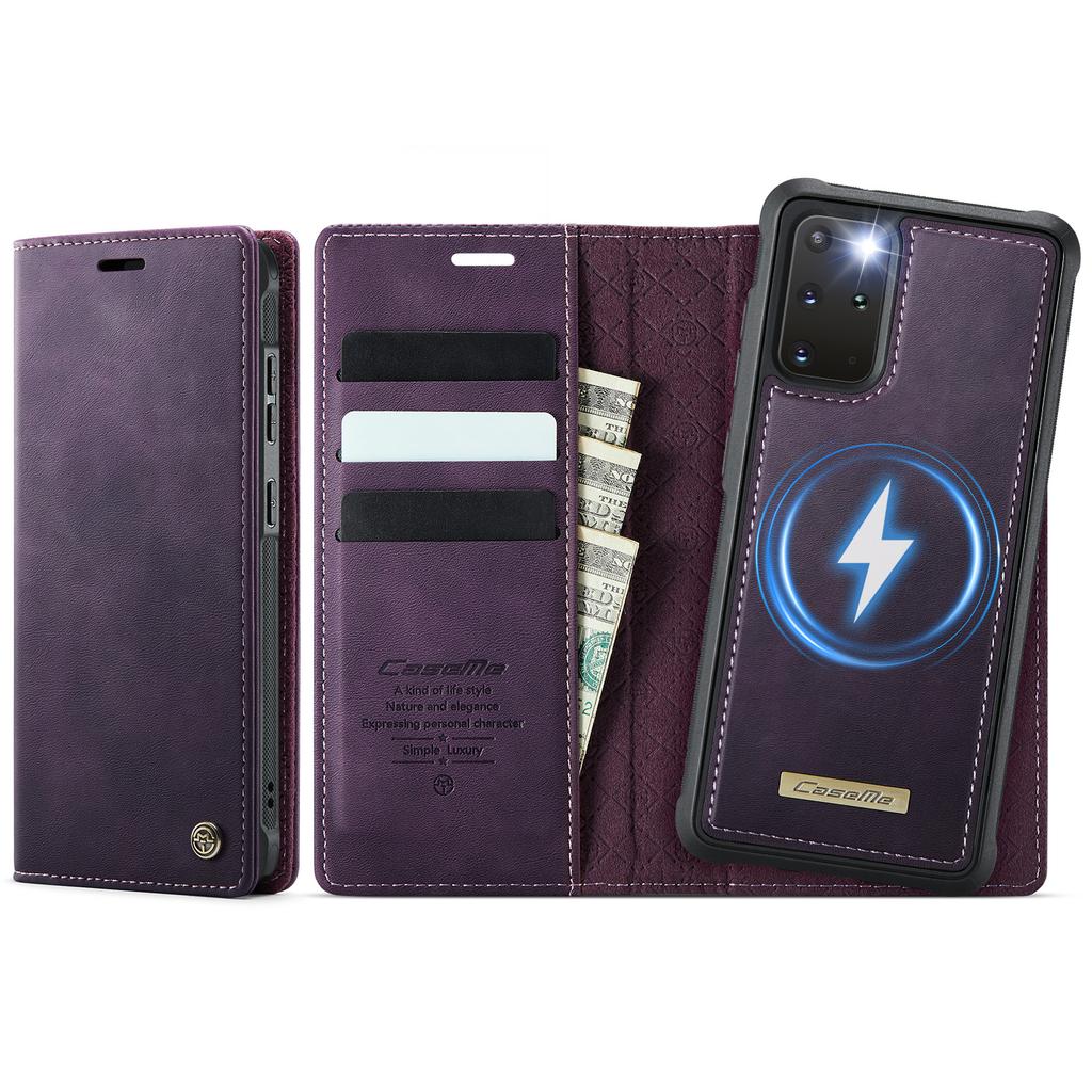 For Samsung Galaxy S20 Plus 5G Case CASEME C49 Compatible with MagSafe RFID Blocking Detachable Wallet Leather Phone Cover