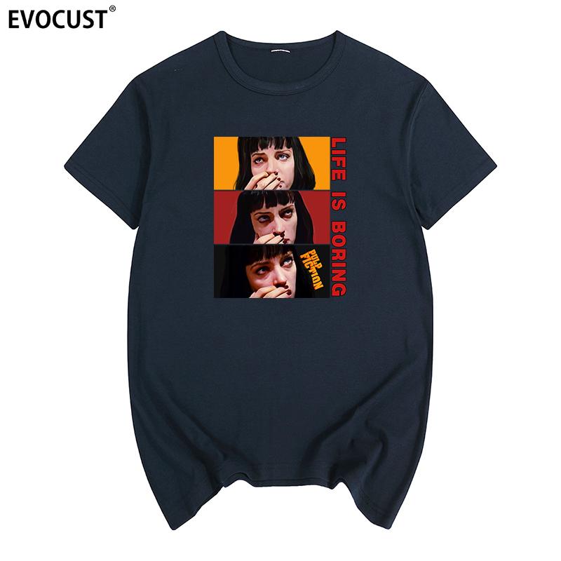 Жизнь Скучная Léon Новинка Буквы Харадзюку мода повседневная хип-хоп Футболка Хлопок Мужская Футболка Новая ТИШЕРТ Женская S