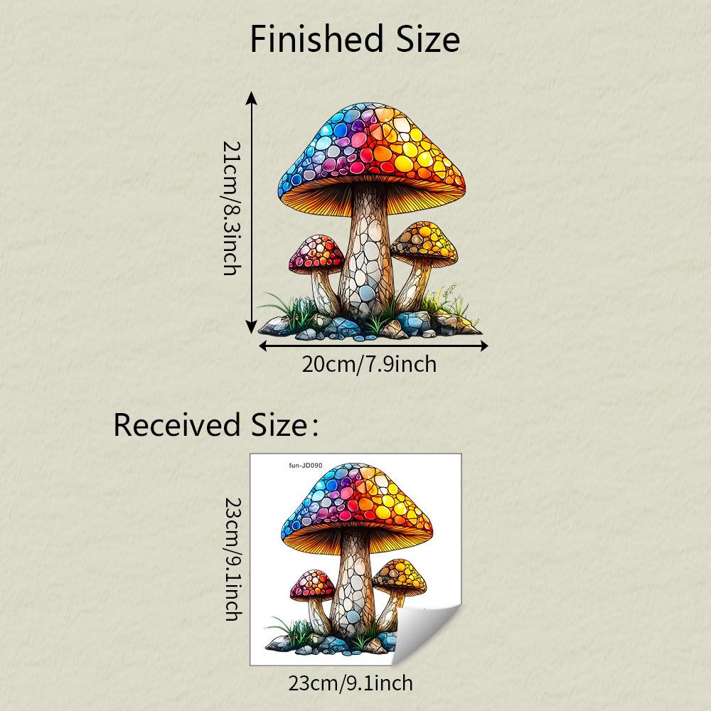 

Расписной гриб Балконное стеклянное окно Украшение и Декор Статическое электричество Наклейки на окна