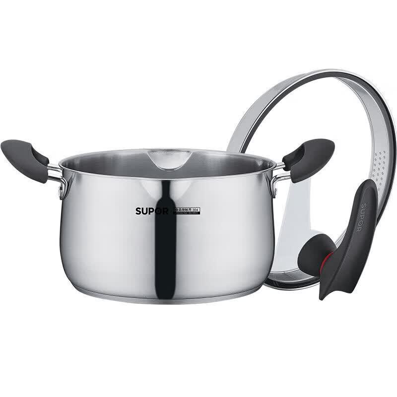 Supor Little Red Circle Stainless Steel Milk Pot