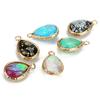 5Pcs/lot Resin Charm Beads Imitation Opal Water Drop Shape Pendant for Jewelry Making DIY Necklace Bracelet Earring Accessories